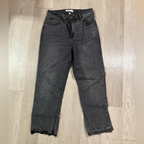 Abercrombie & Fitch Curve Love Ultra High Rise Ankle Straight Size 31/12 - Picture 2 of 7